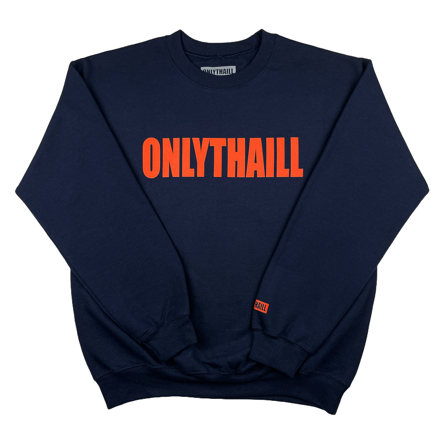 ONLYTHAILL Crewneck - Navy/Orange