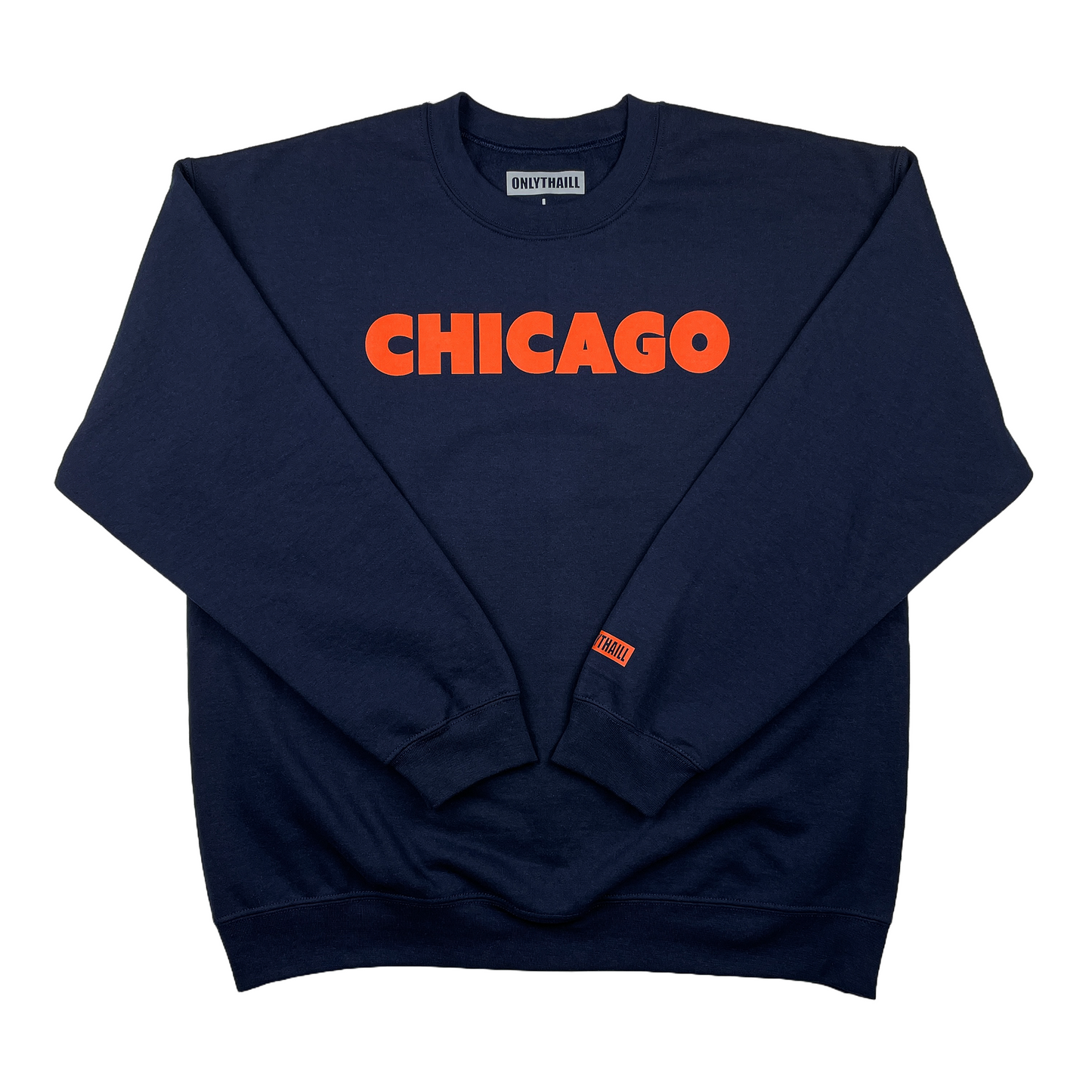 CHI ONLYTHAILL STATE Crewneck - Navy/Orange