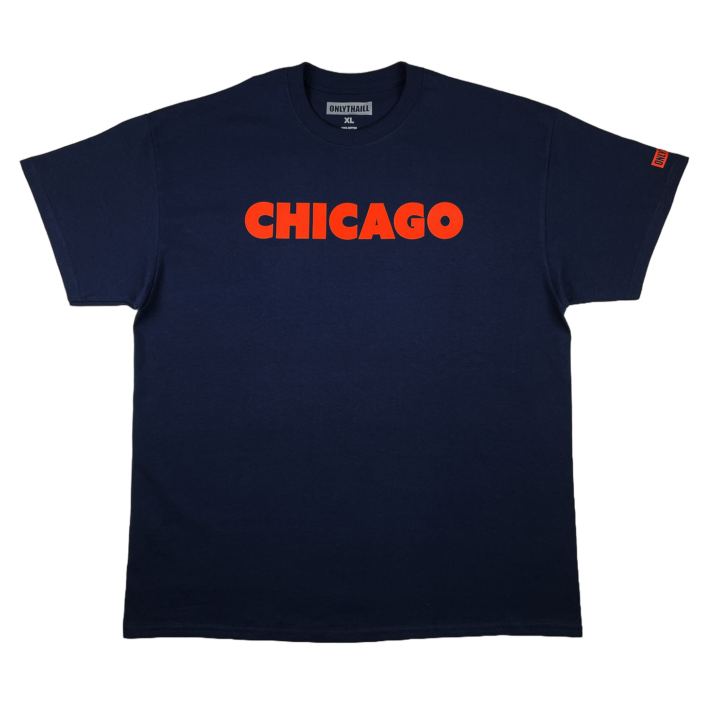 CHI ONLYTHAILL STATE Tee - Navy/Orange